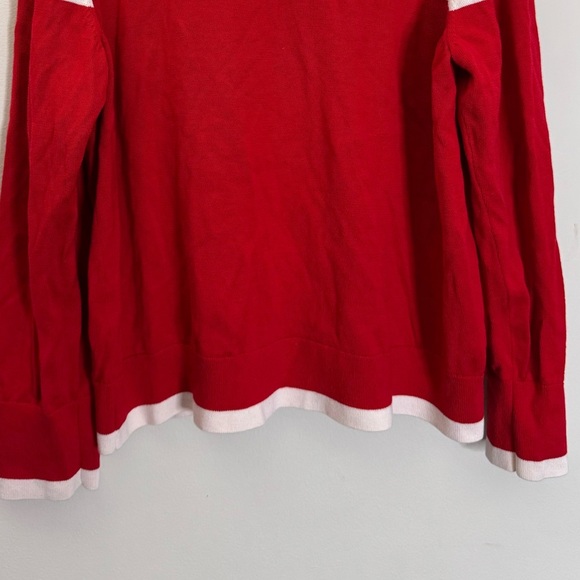 Erin Snow Kito II Sweater Size XL Merino Wool Red & White Ski Snowboarding - Picture 14 of 14